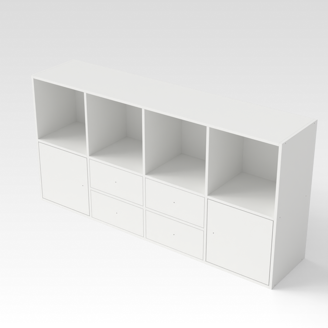 Warm White Bookcase