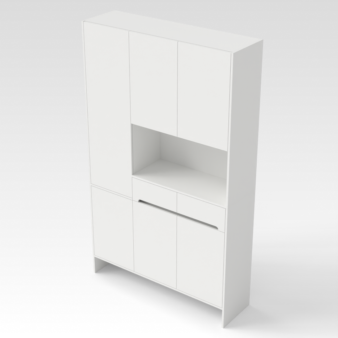 Warm White Shoe Cabinet