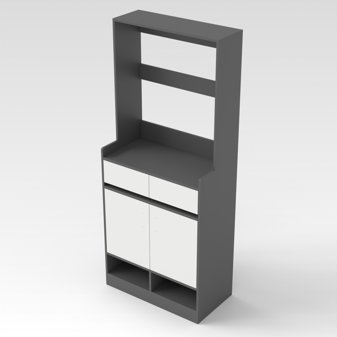 Sky Gray Shoe Cabinet