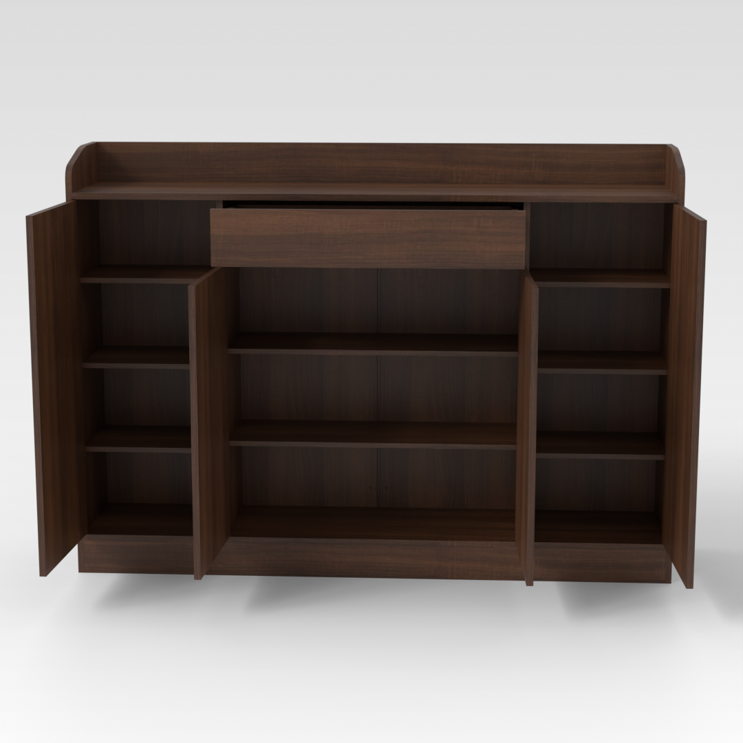 Prairie Oak Shoe Cabinet