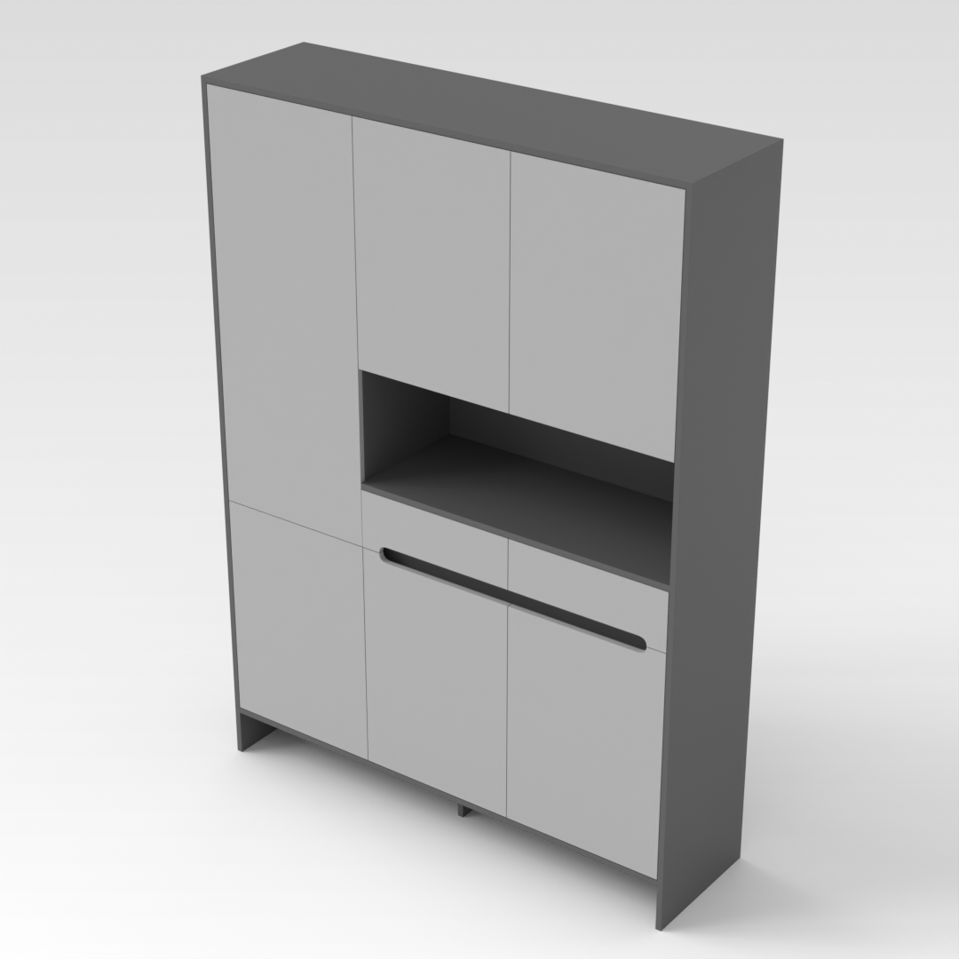 Sky Gray Shoe Cabinet