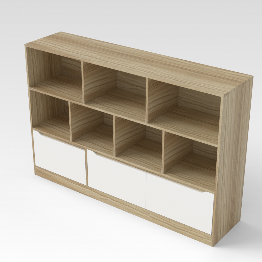 Country Oak Bookcase