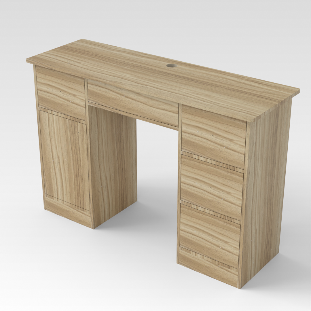 Country Oak Computer Desk
