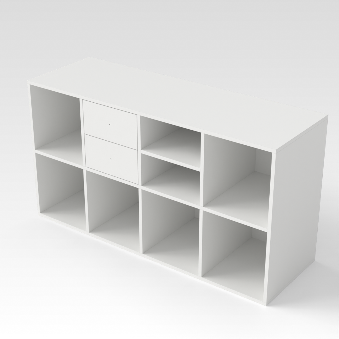 Warm White Bookcase