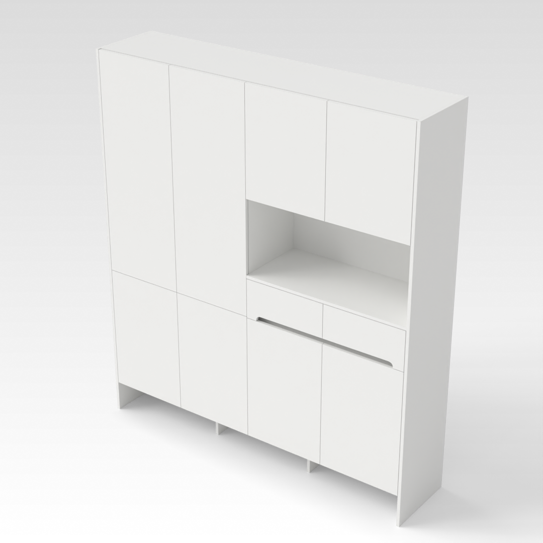 Warm White Shoe Cabinet