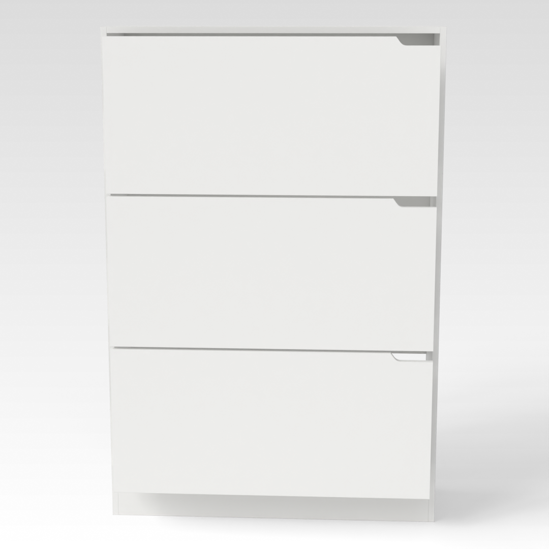 Warm White Shoe Cabinet