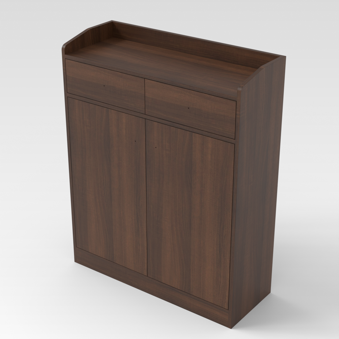 Prairie Oak Shoe Cabinet