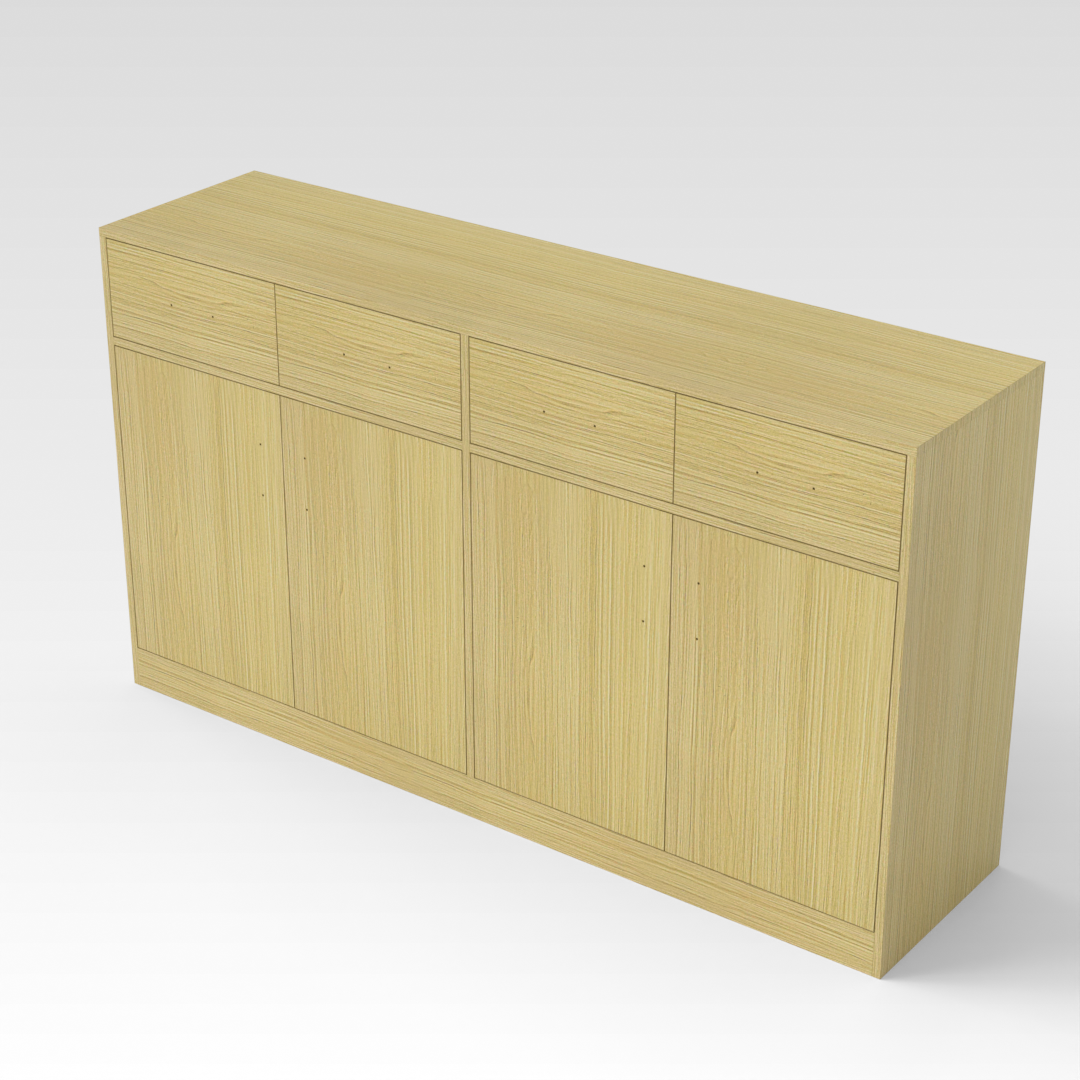 Golden Silkwood Sideboard