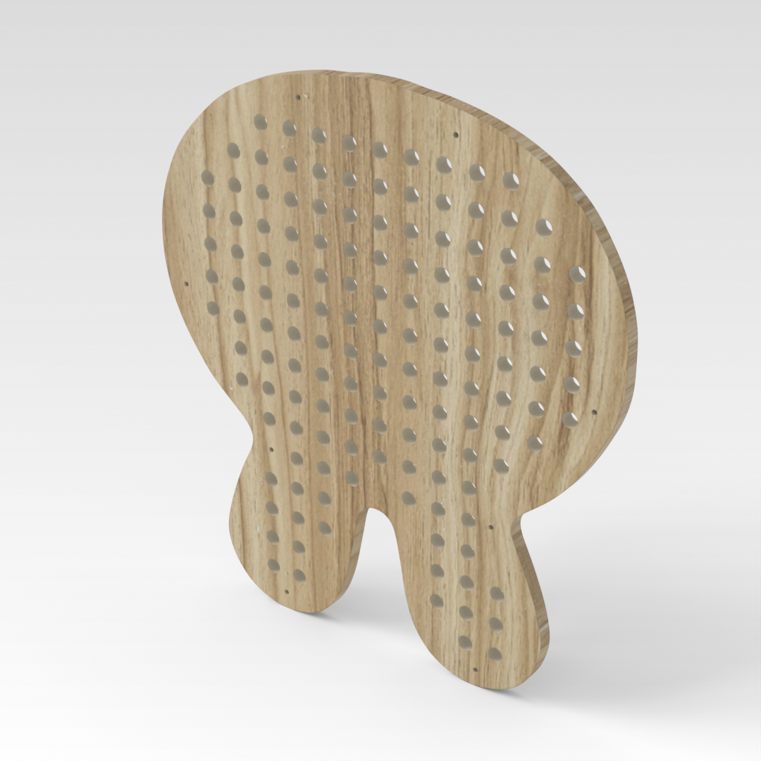 Country Oak Pegboard