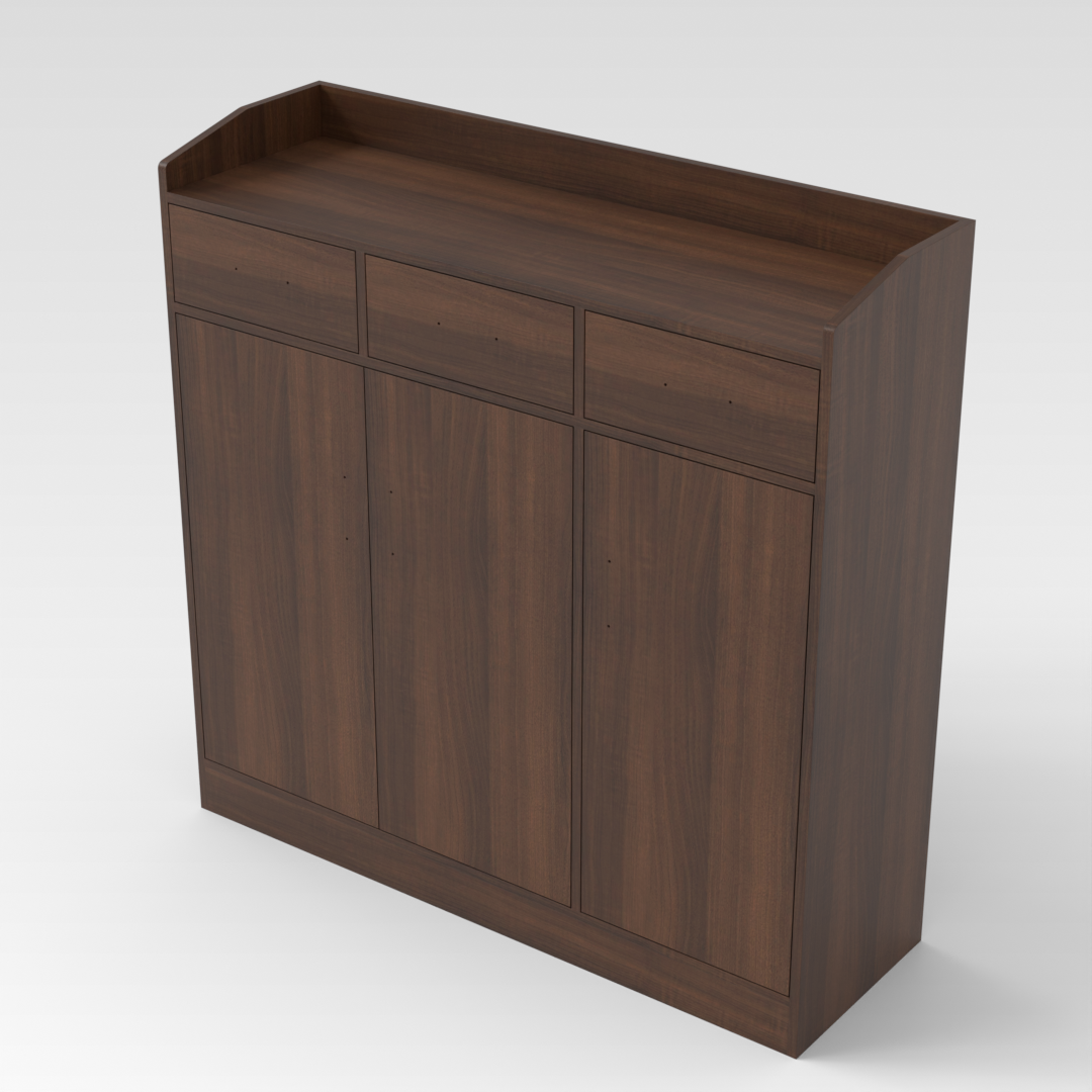 Prairie Oak Shoe Cabinet