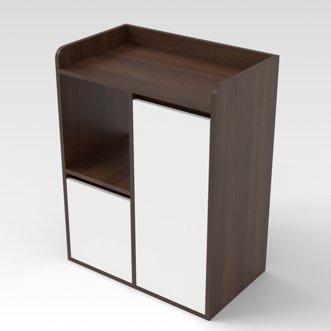 Prairie Oak Shoe Cabinet