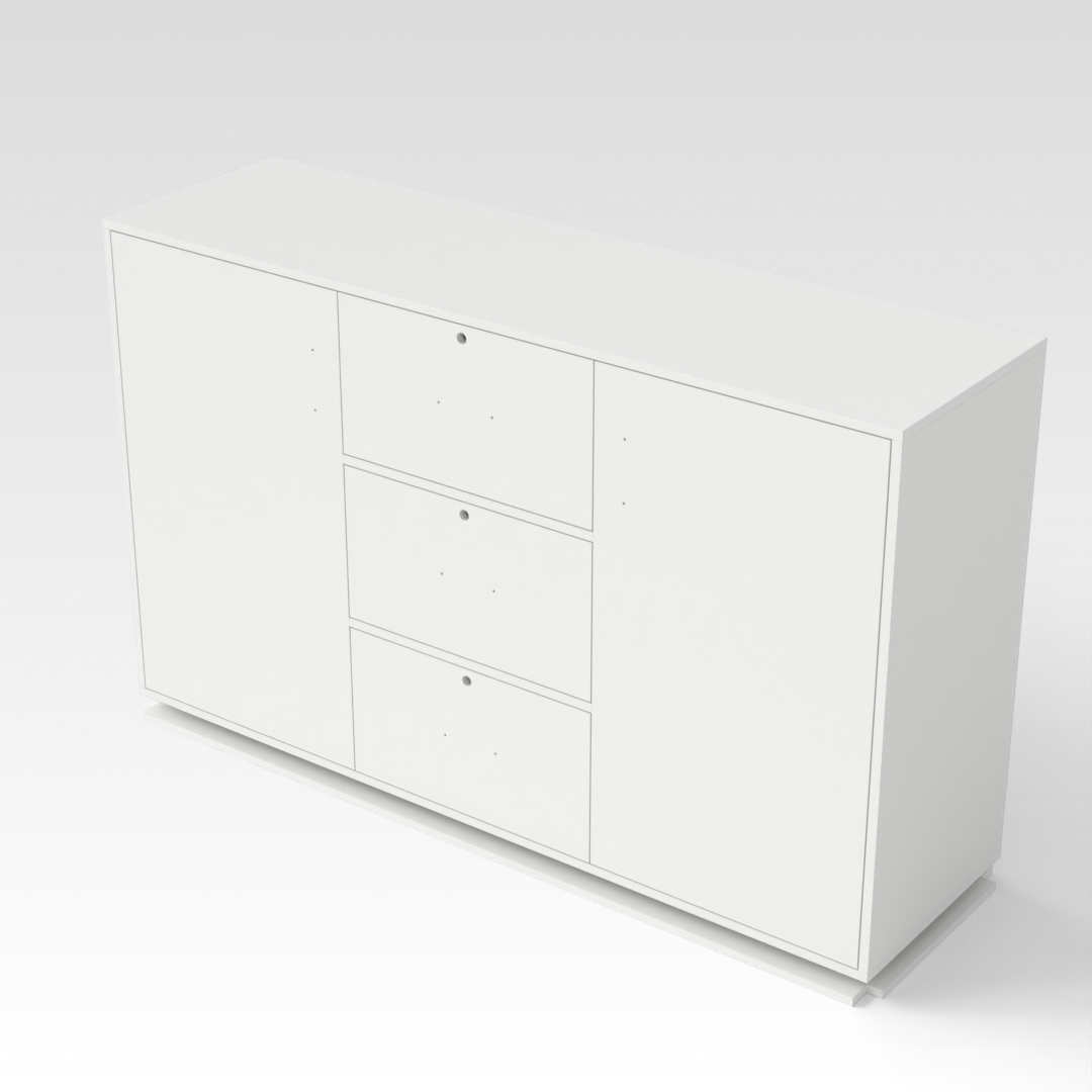 Warm White Shoe Cabinet