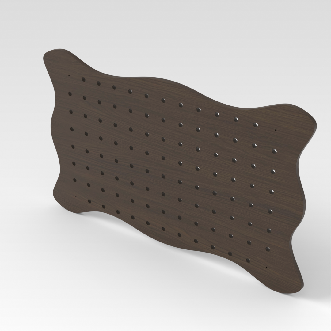 Amber Walnut Pegboard