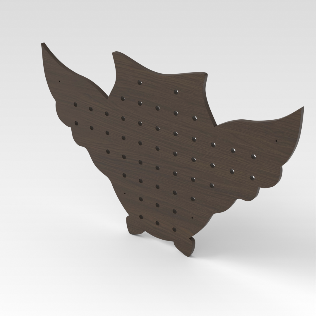 Amber Walnut Pegboard