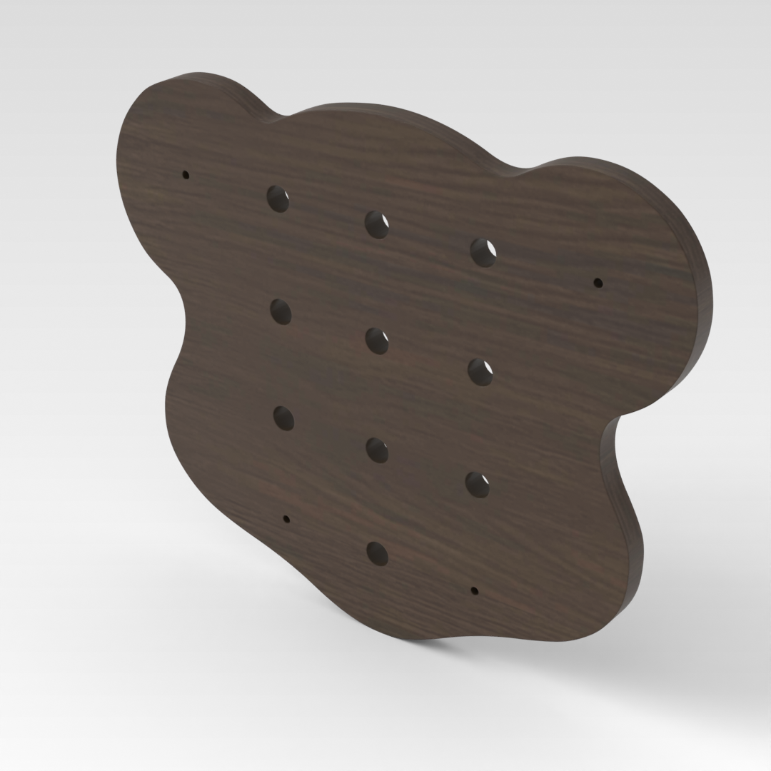 Amber Walnut Pegboard