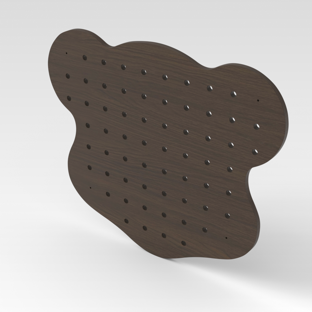 Amber Walnut Pegboard