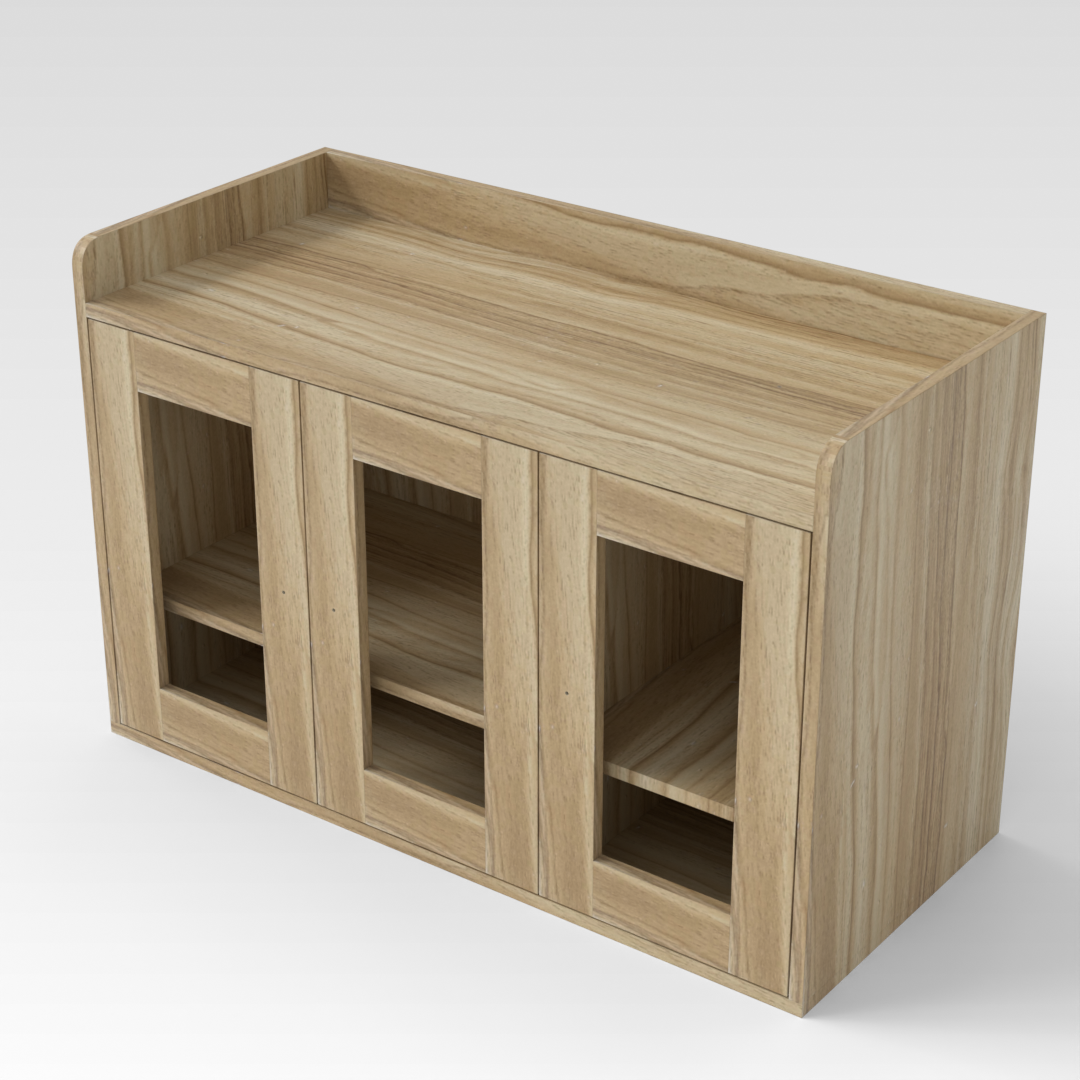 Country Oak Shoe Cabinet