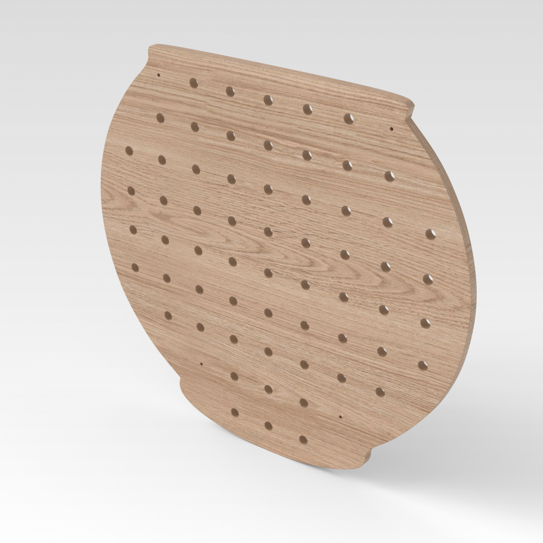 Breeze Natural Wood Pegboard