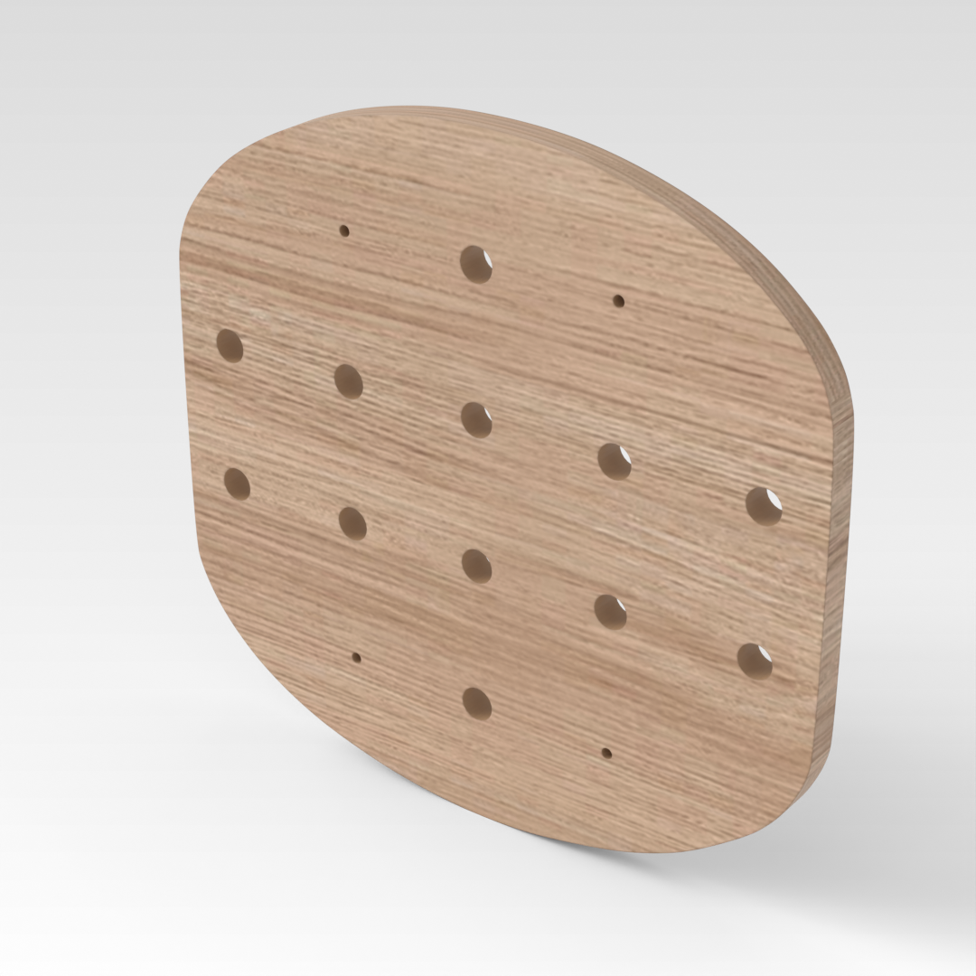 Breeze Natural Wood Pegboard