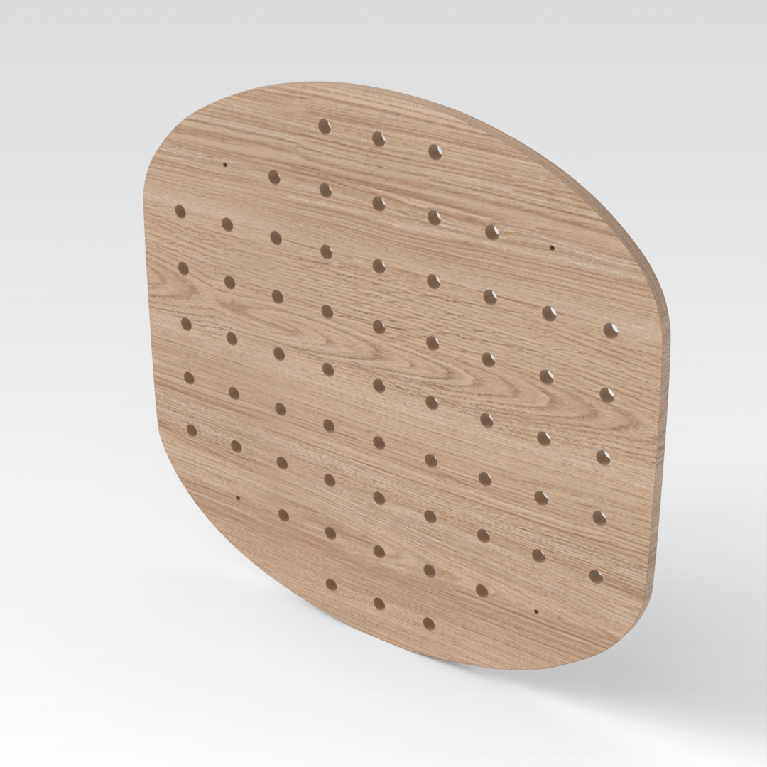 Breeze Natural Wood Pegboard