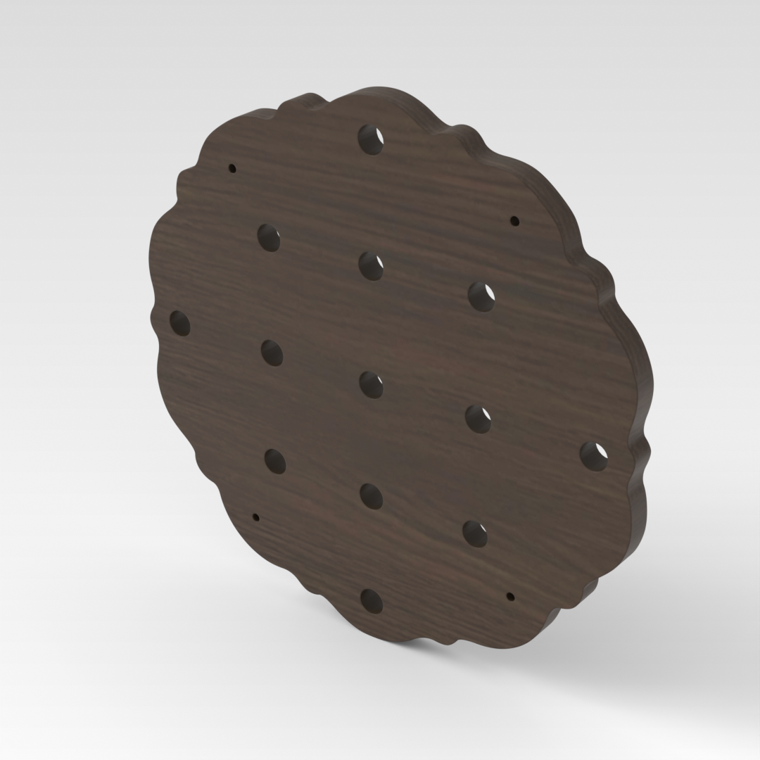 Amber Walnut Pegboard