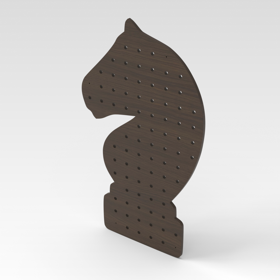 Amber Walnut Pegboard