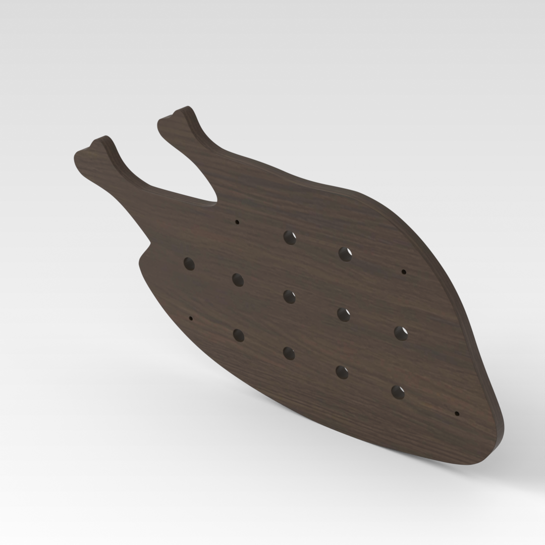 Amber Walnut Pegboard