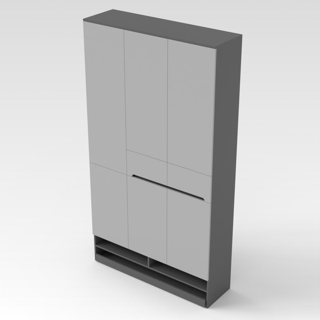 Sky Gray Shoe Cabinet
