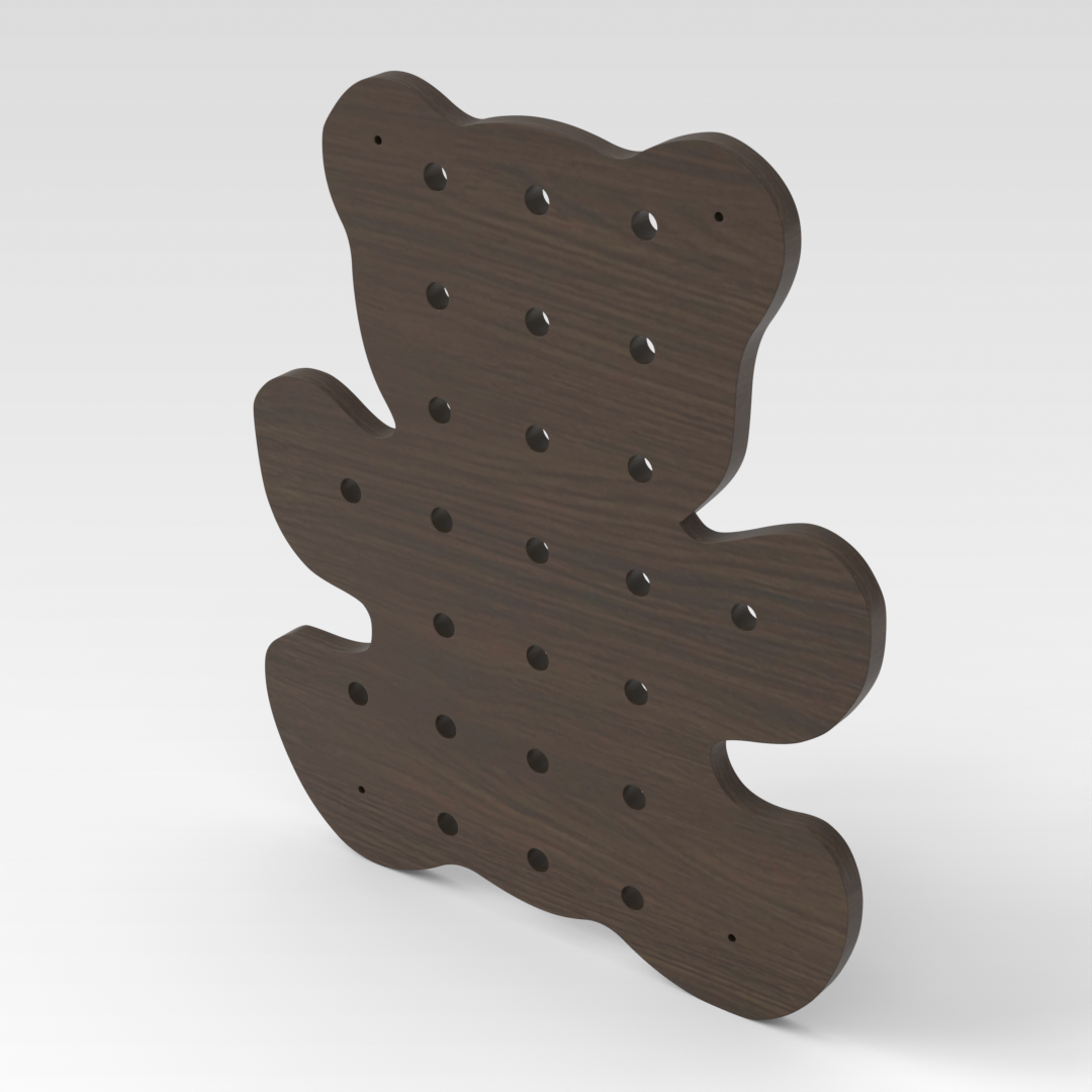 Amber Walnut Pegboard
