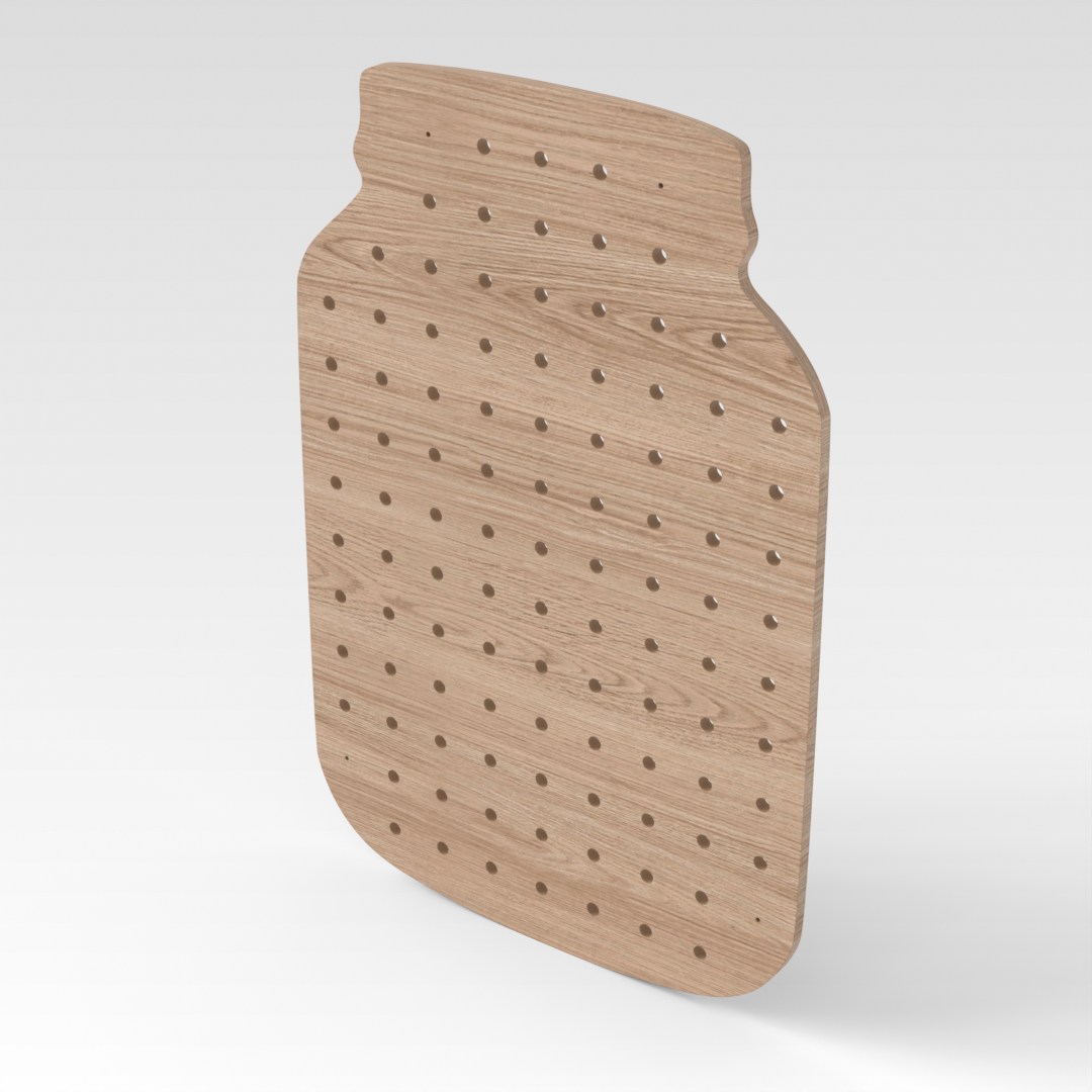 Breeze Natural Wood Pegboard