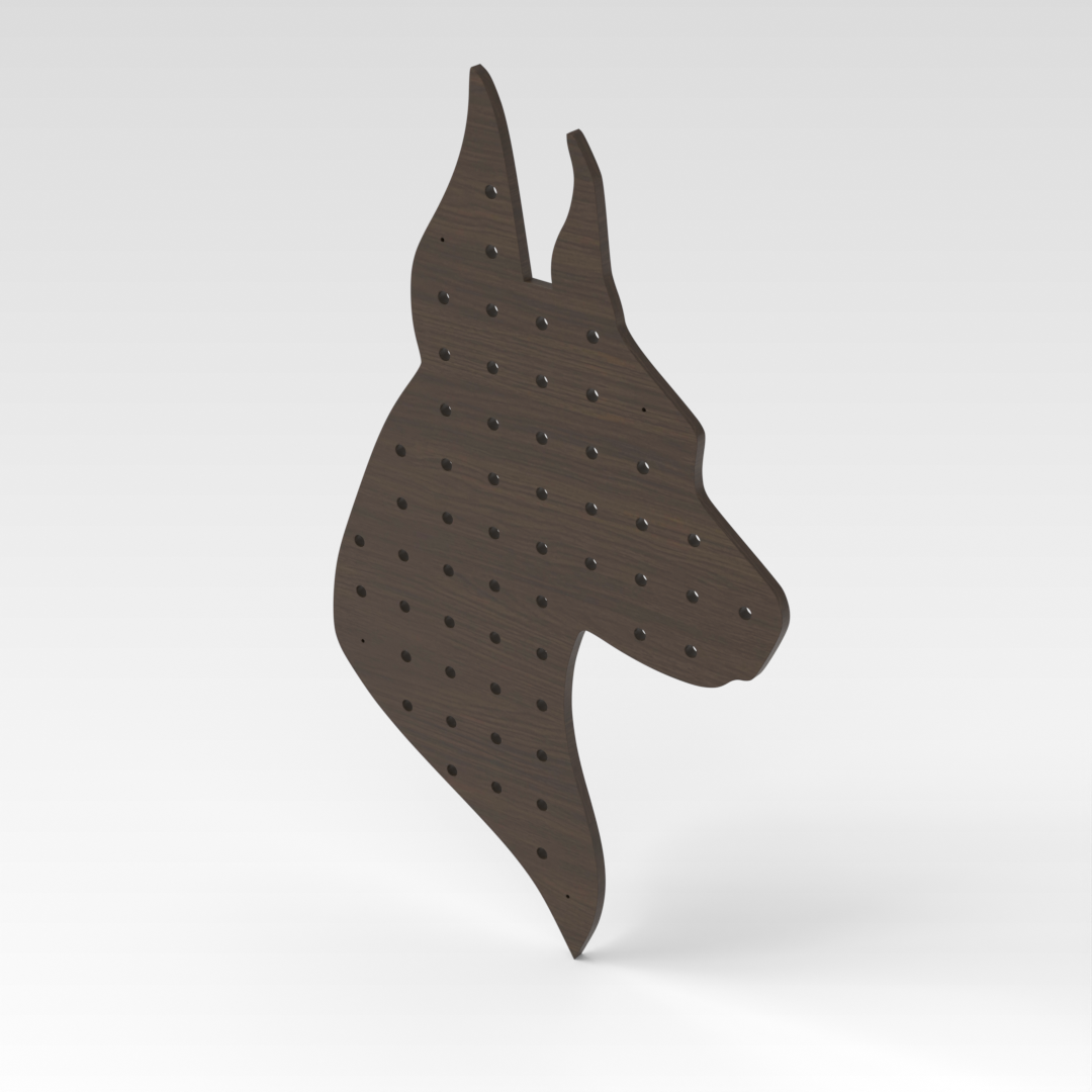 Amber Walnut Pegboard
