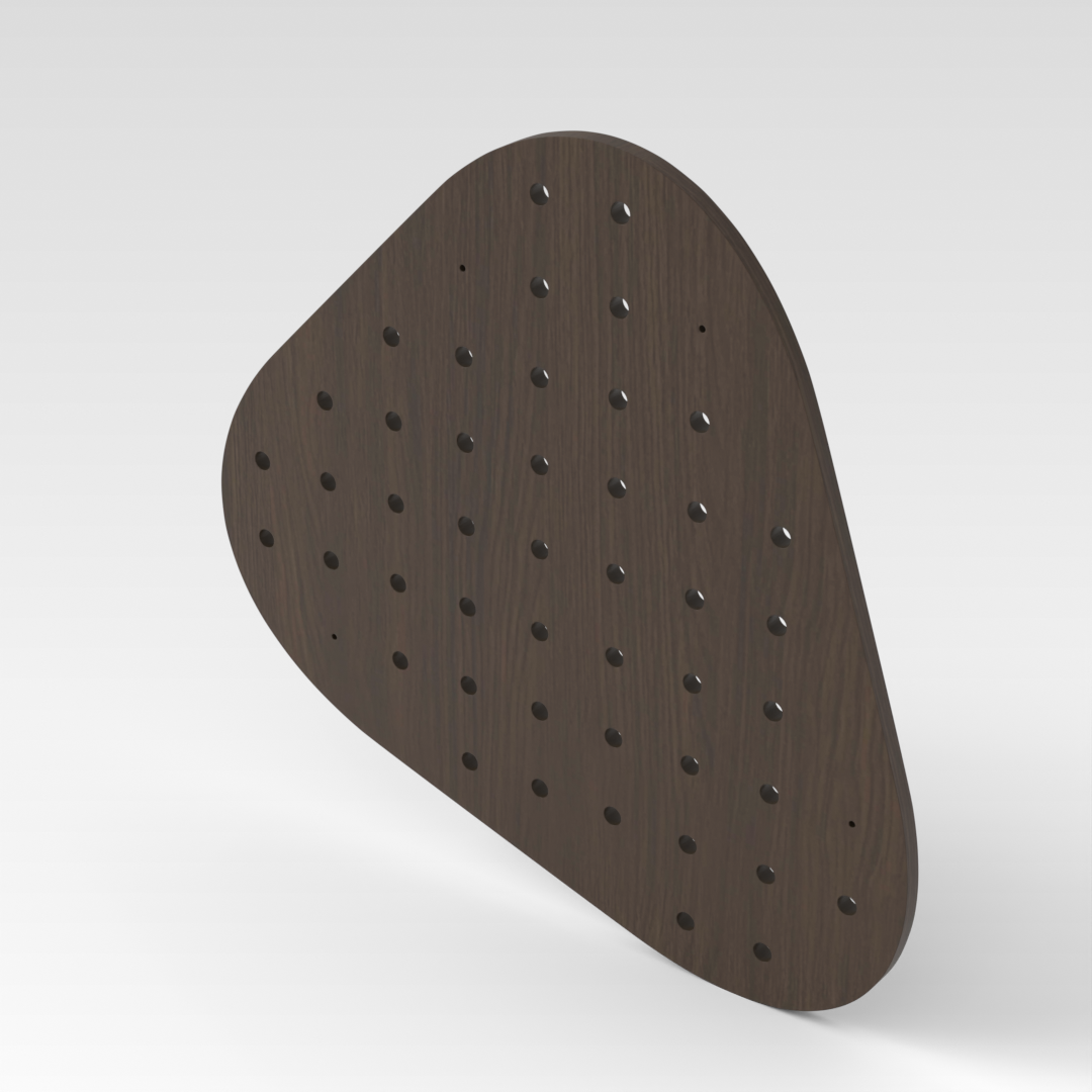 Amber Walnut Pegboard