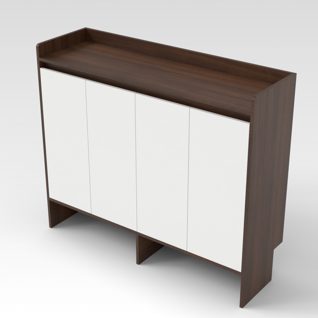 Prairie Oak Shoe Cabinet