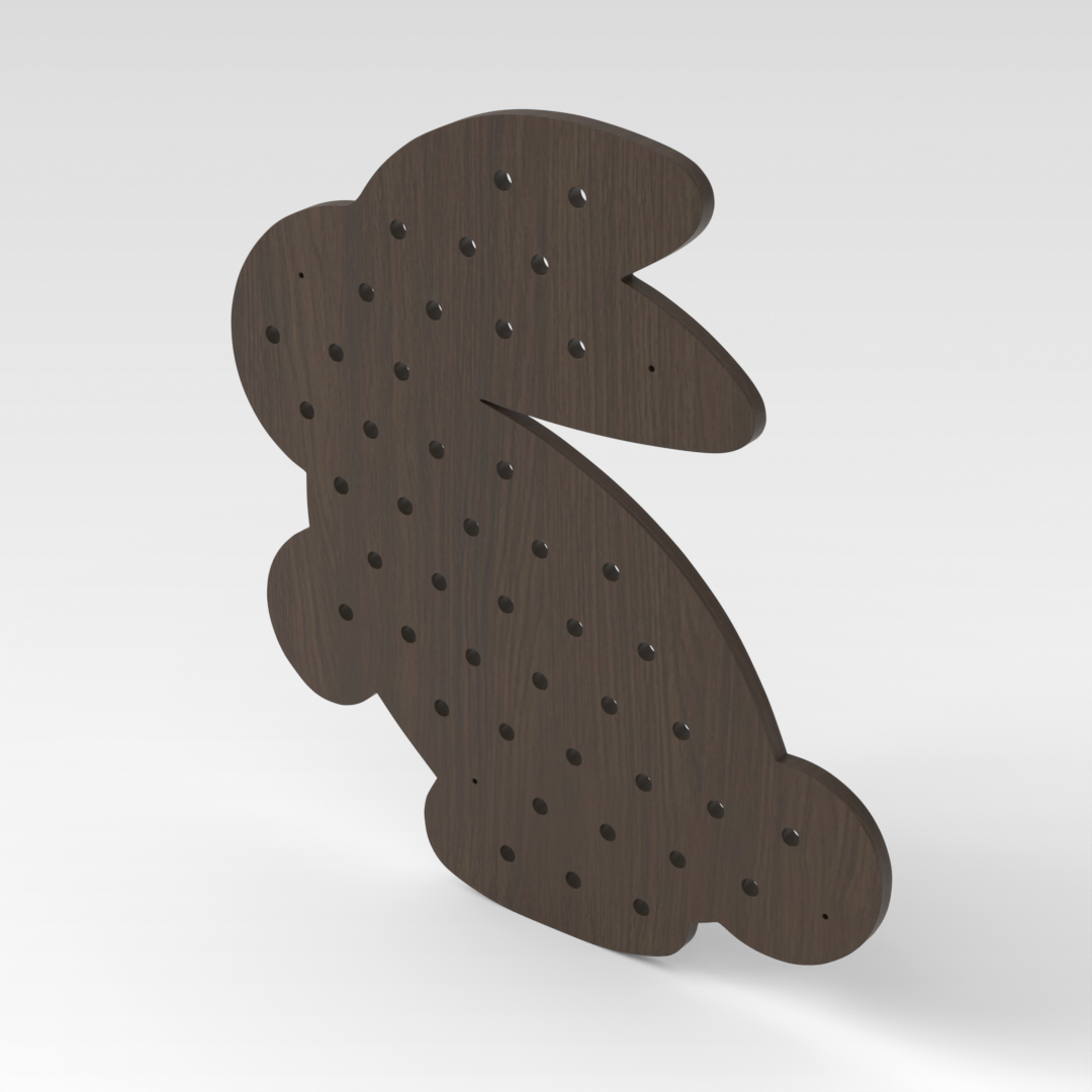 Amber Walnut Pegboard