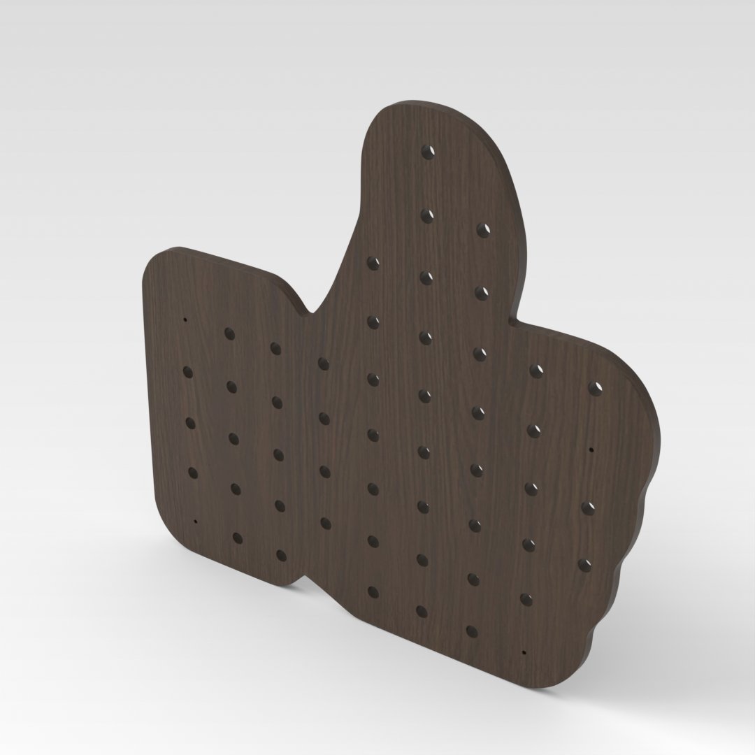 Amber Walnut Pegboard