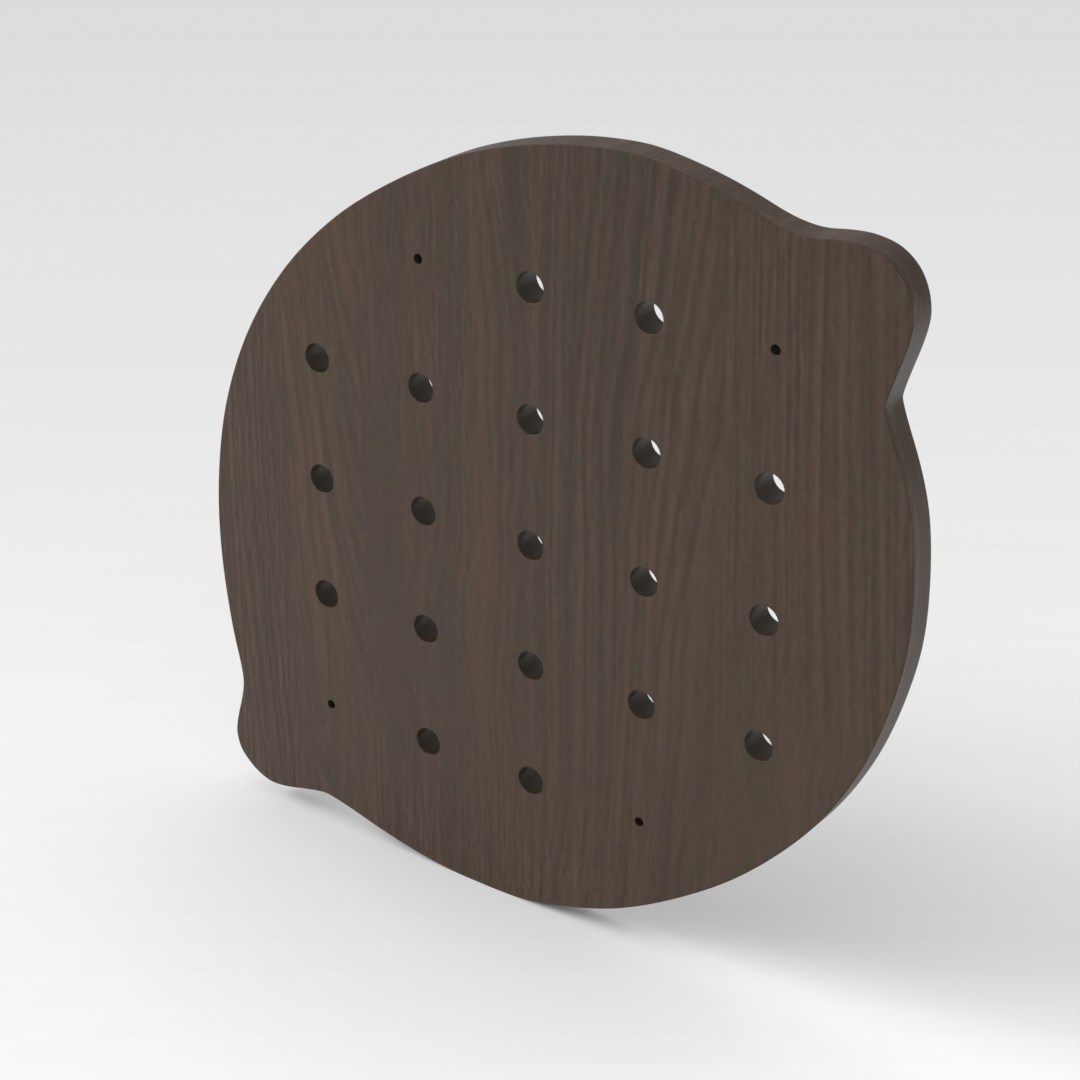 Amber Walnut Pegboard