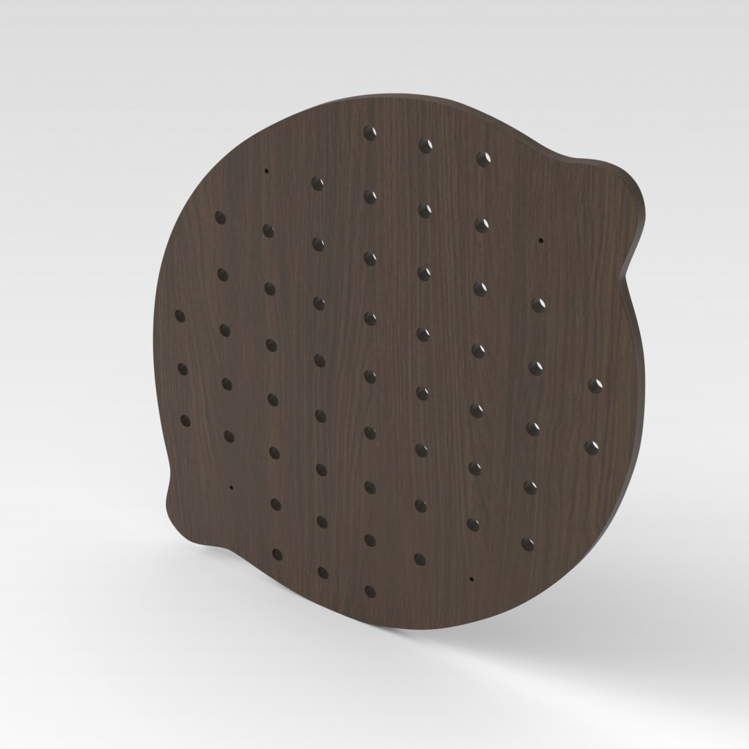 Amber Walnut Pegboard