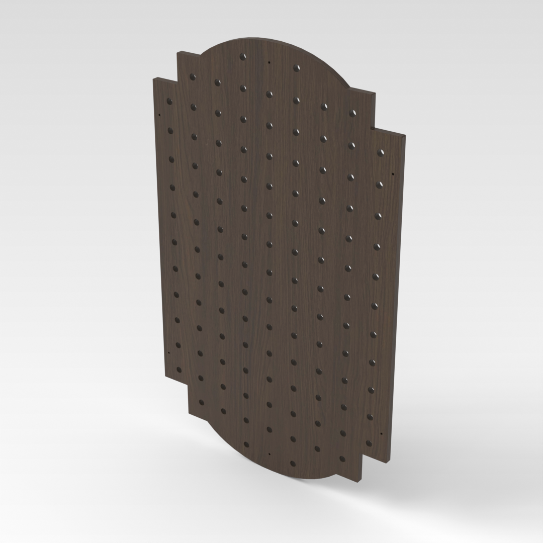 Amber Walnut Pegboard