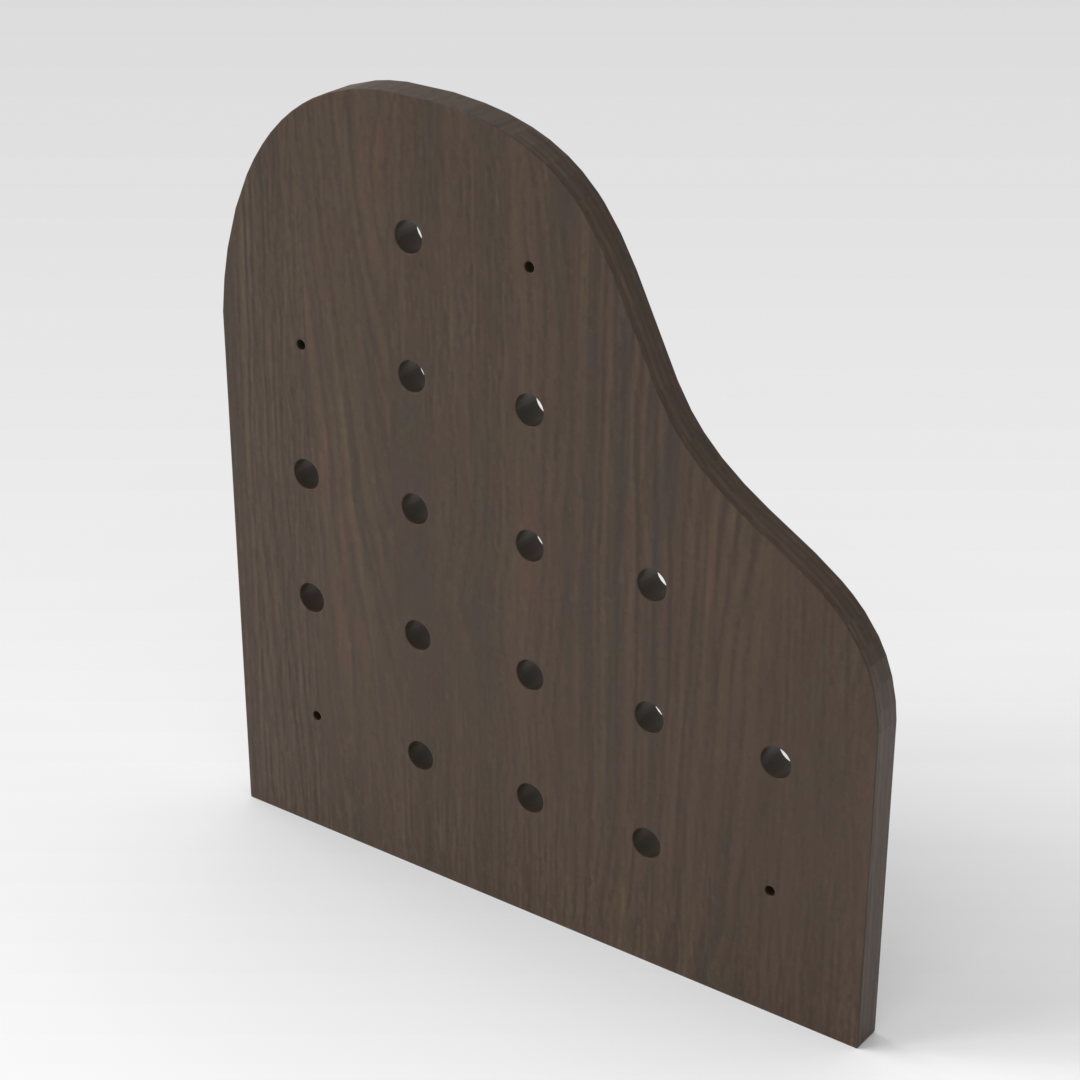 Amber Walnut Pegboard