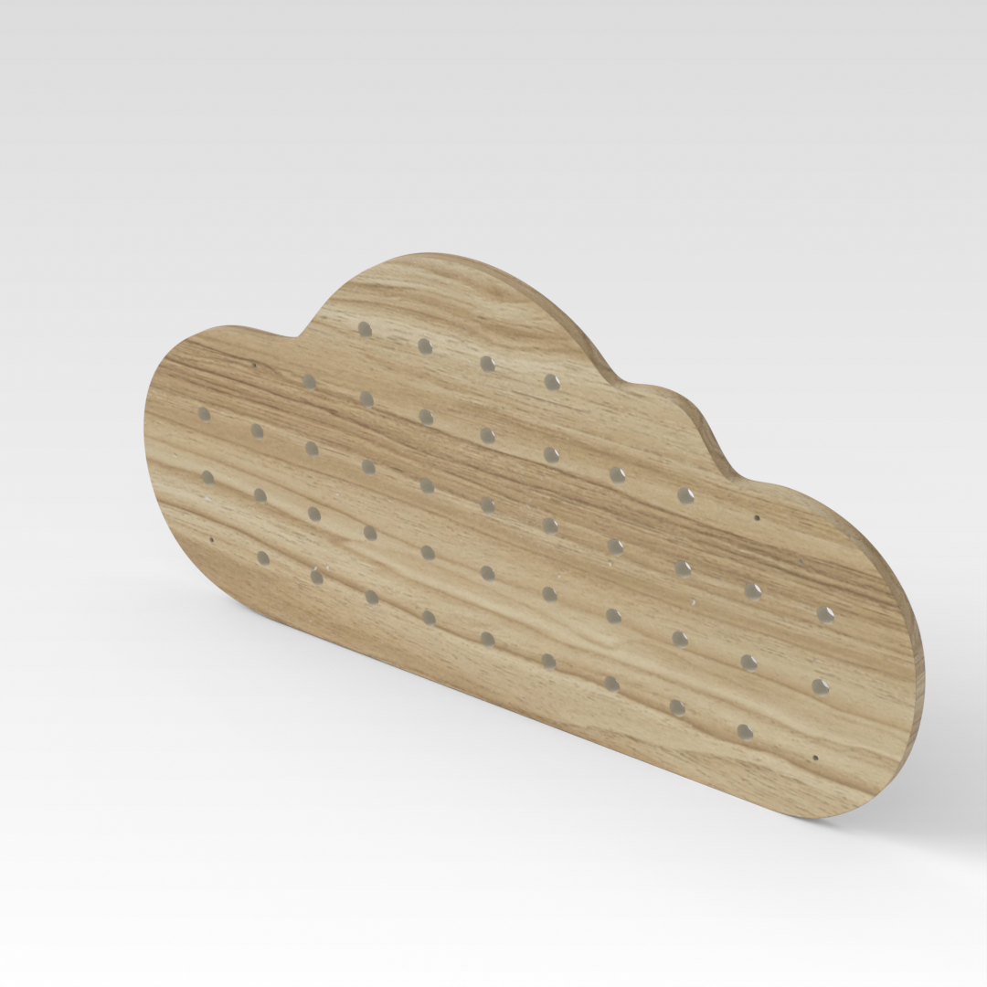 Country Oak Pegboard