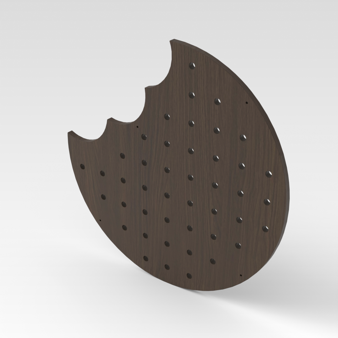 Amber Walnut Pegboard