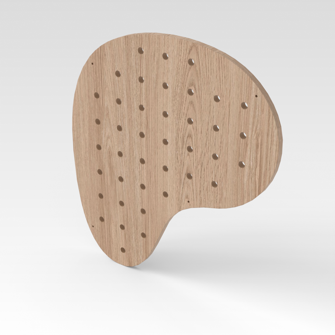 Breeze Natural Wood Pegboard