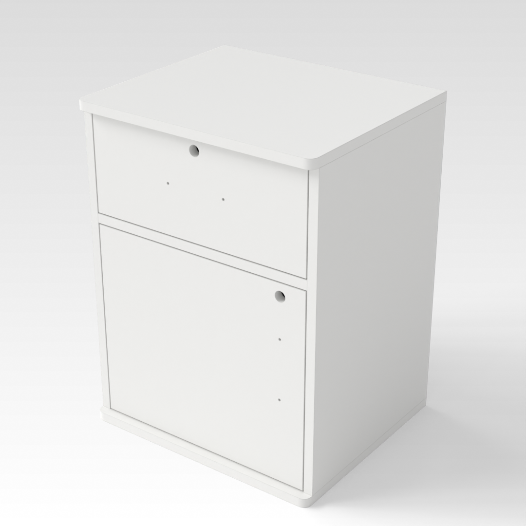 Warm White File Cabinet