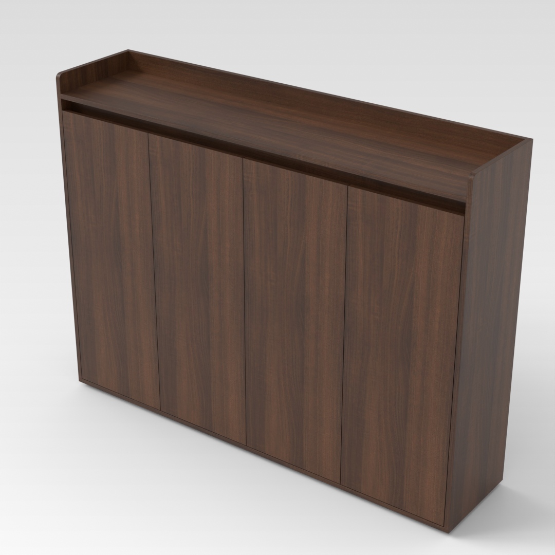 Prairie Oak Shoe Cabinet