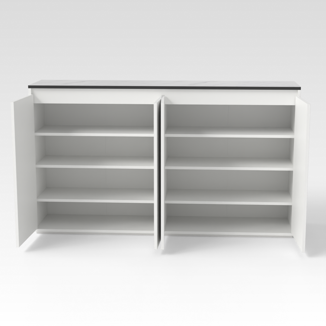 Warm White Shoe Cabinet