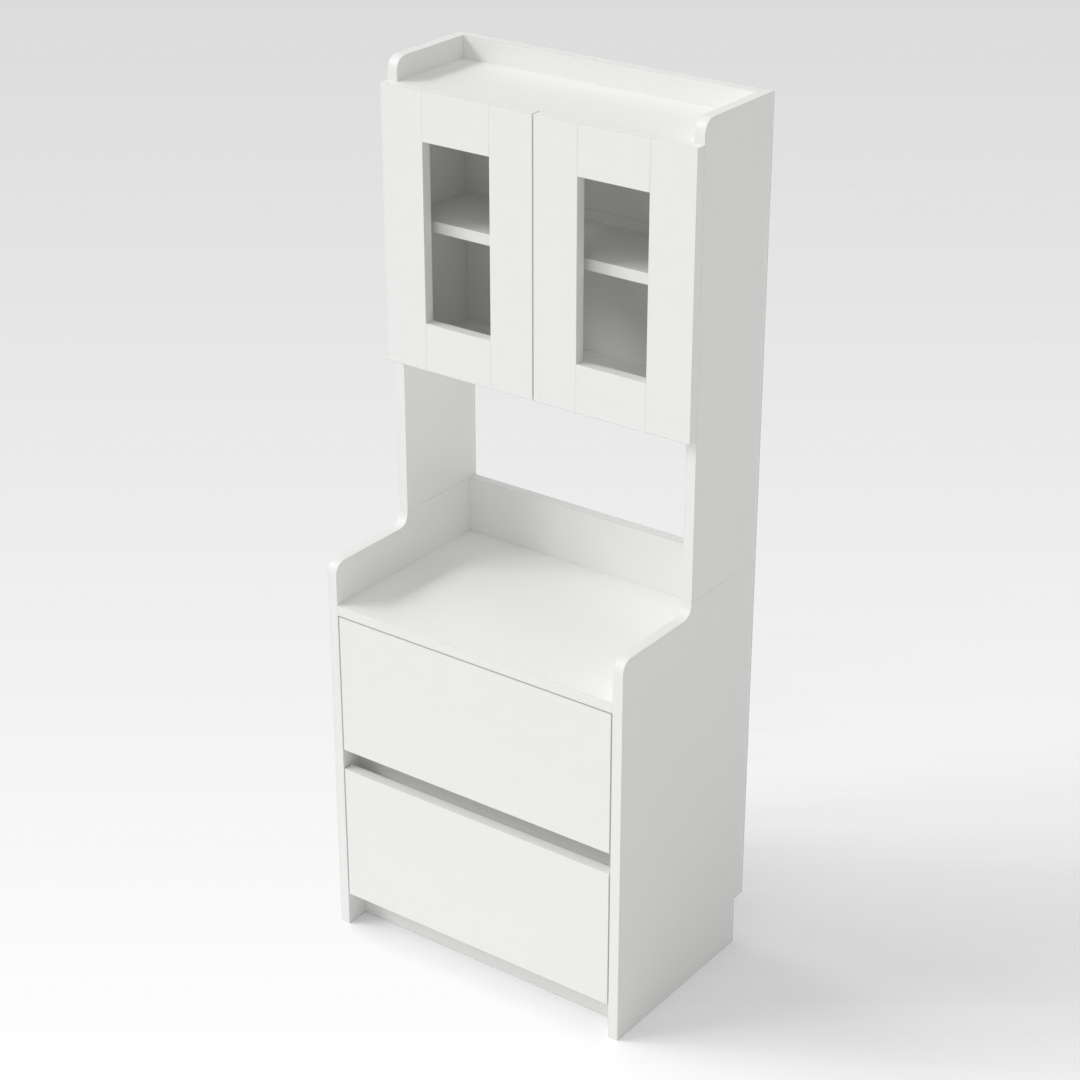 Warm White Shoe Cabinet