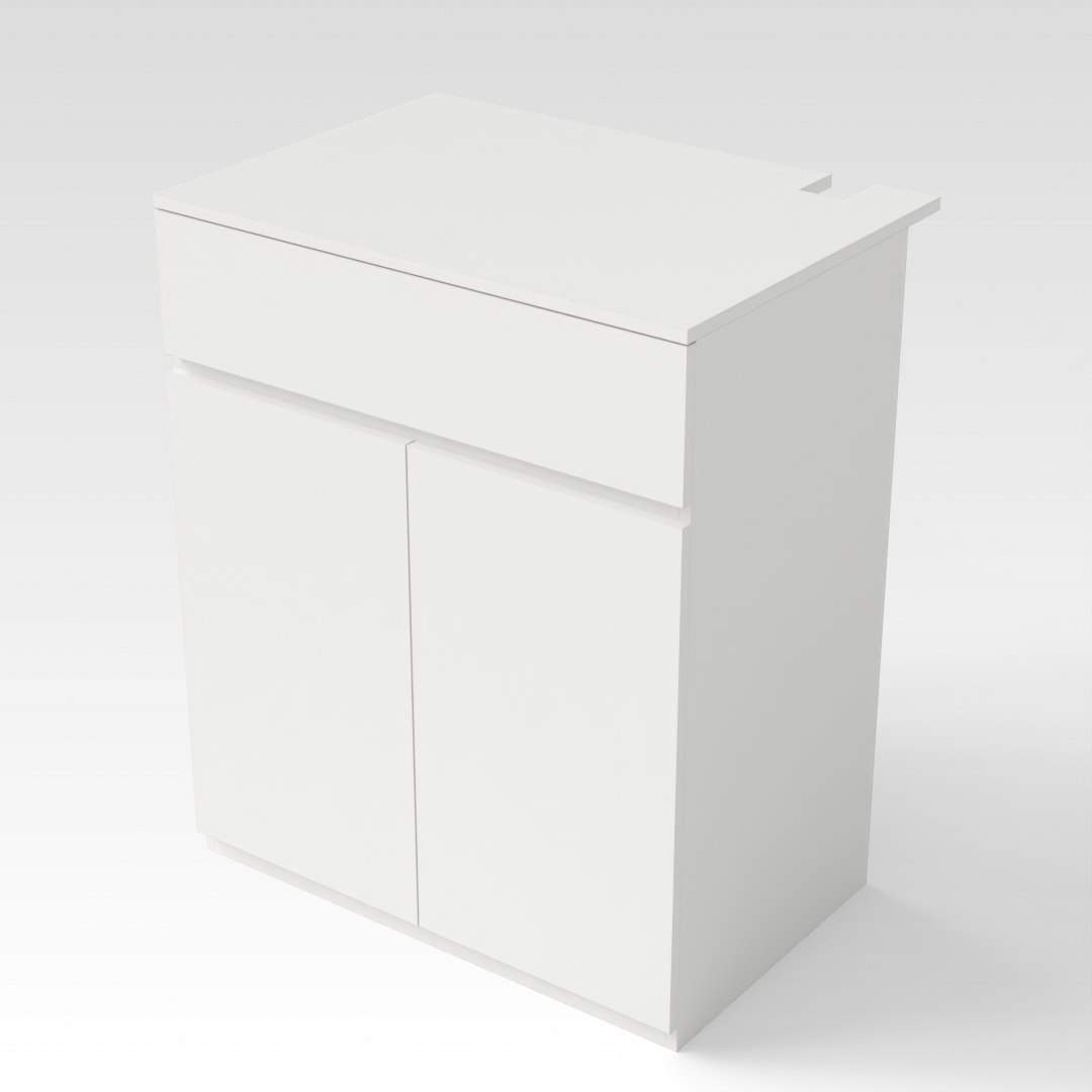 Warm White Shoe Cabinet