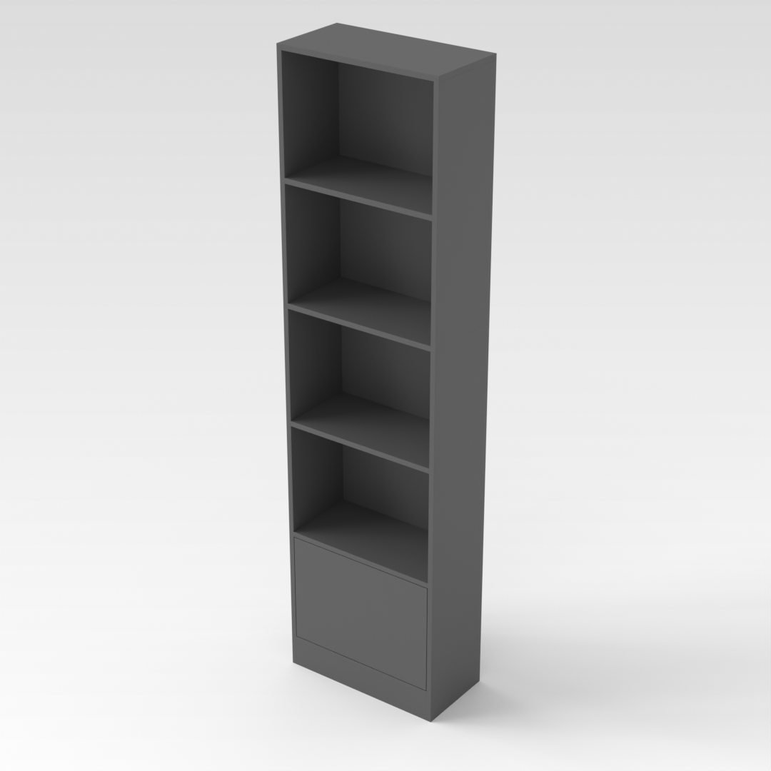 Sky Gray Bookshelf