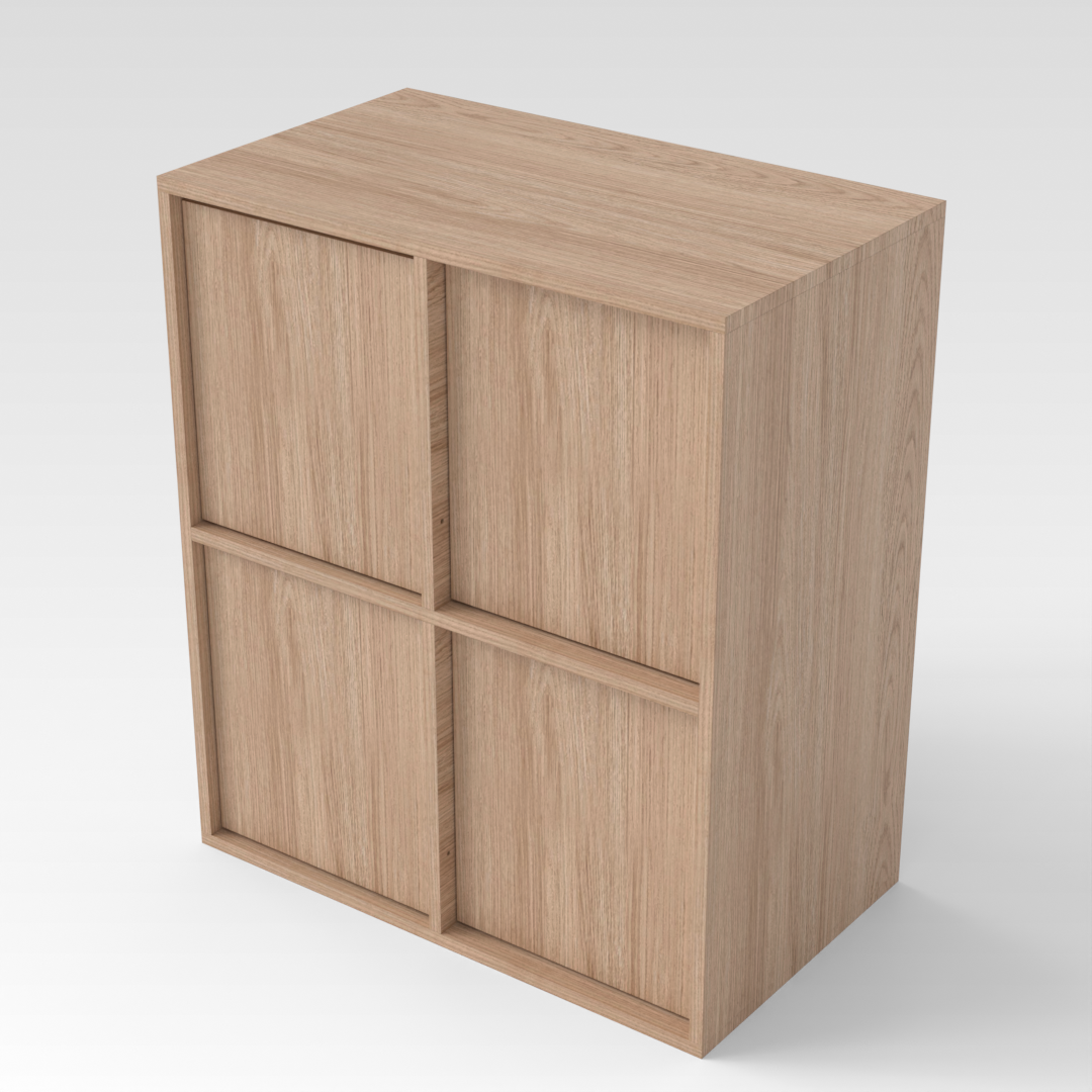 Breeze Natural Wood Bookcase