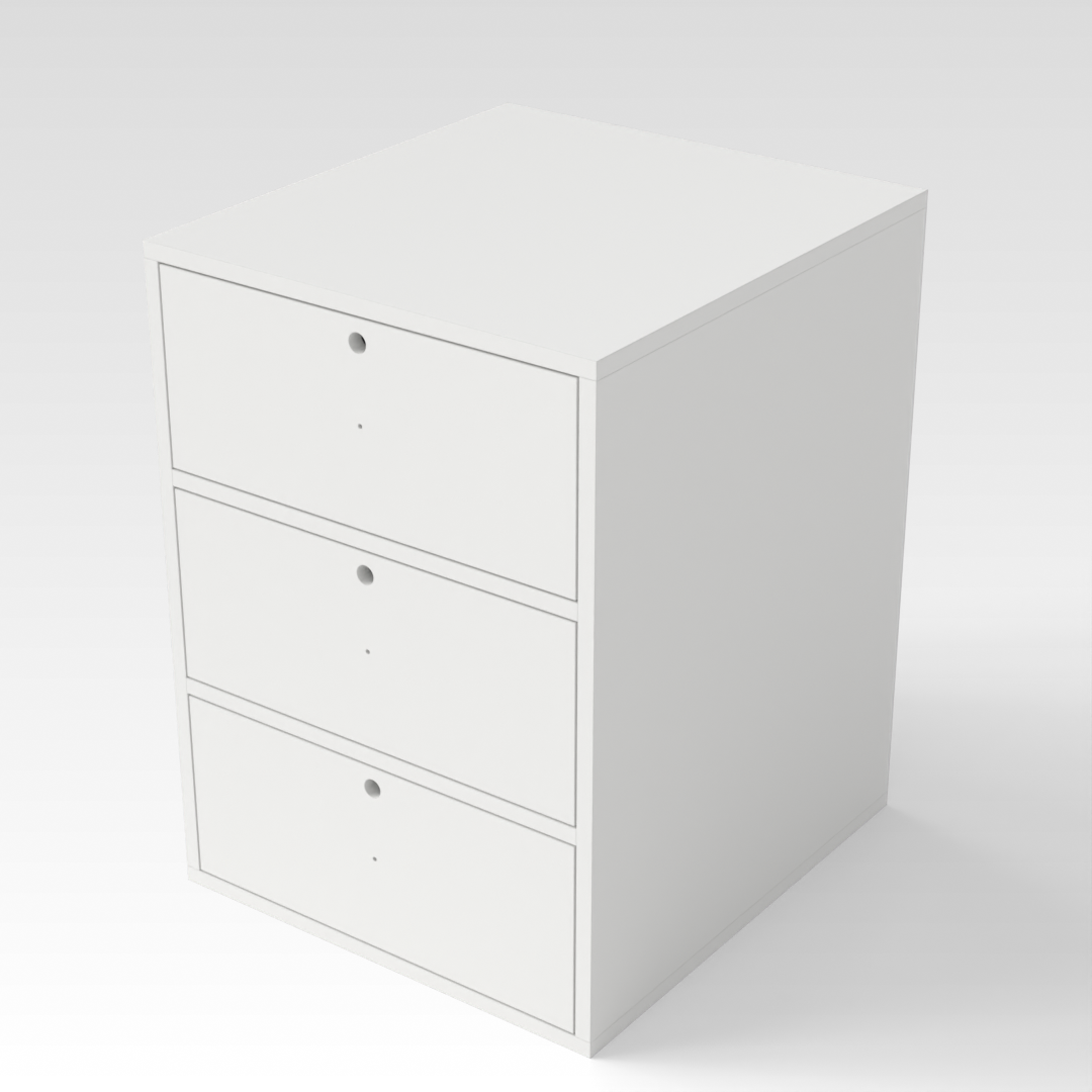 Warm White File Cabinet